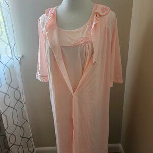 Vintage Pale Pink Nightgown Set